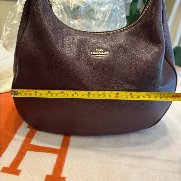 Coach Dark burgundy Leather Hobo Bag - Picture 3 of 16